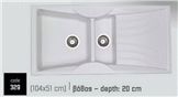 ΣΥΝΘΕΤΙΚΟΙ ΝΕΡΟΧΥΤΕΣ ΚΟΥΖΙΝΑΣ (104X51 cm) LIDRA SANITEC