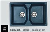 ΣΥΝΘΕΤΙΚΟΙ ΝΕΡΟΧΥΤΕΣ ΚΟΥΖΙΝΑΣ (78X51 cm) MODERN SANITEC